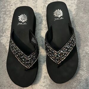 Yellow Box Platform Flip Flops